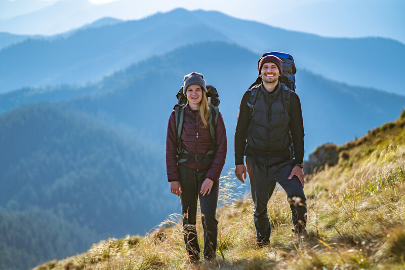 obleceni podzimni turistika