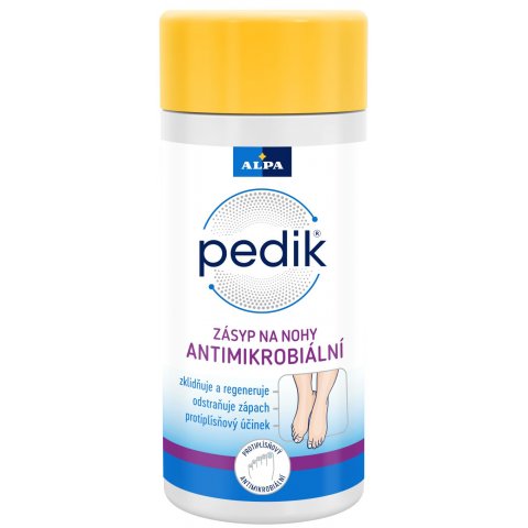 PEDIK foot powder with an antimicrobial additive